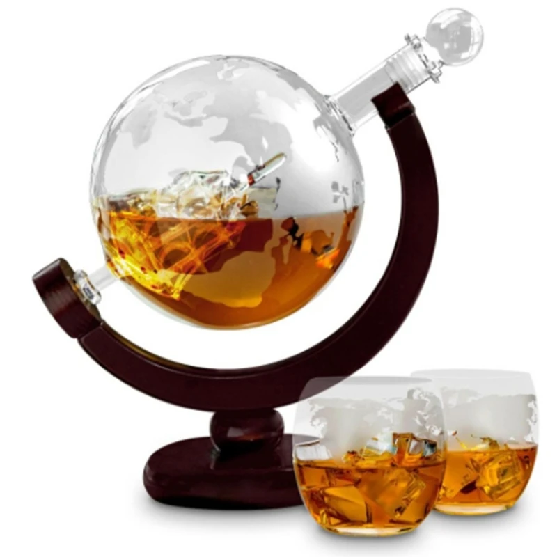 Decanter Globe Set - Decantador de Whisky con Forma de