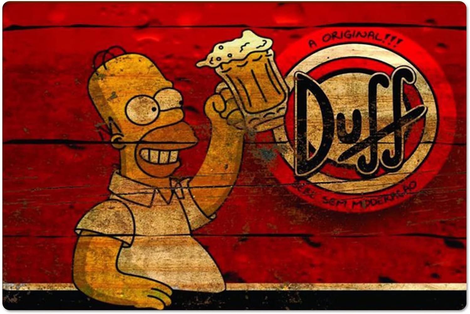Home Bar And Kitchen - Letrero Metálico Retro de Cerveza Homer