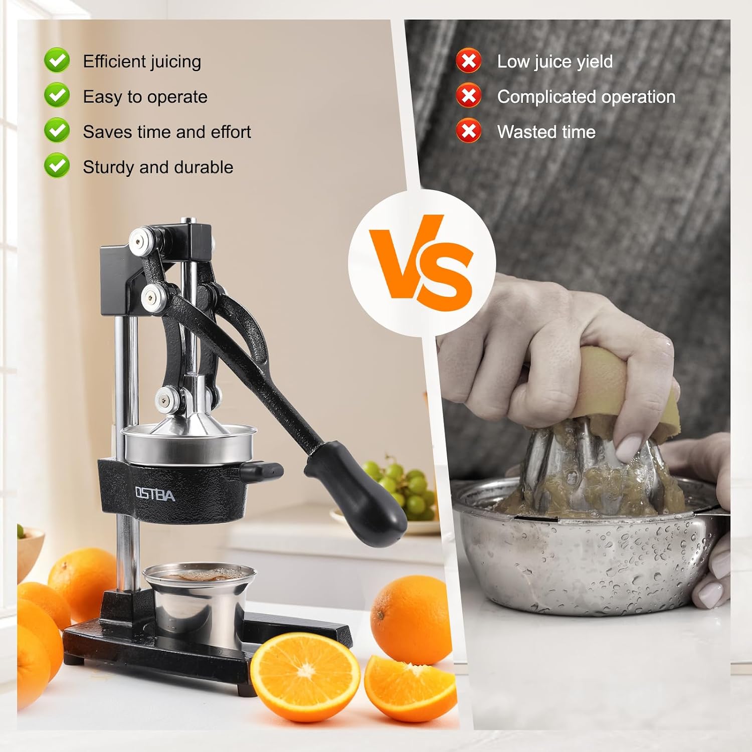 Exprimidor Manual de Cítricos  - Citrus Juicer Bar reseña y precio