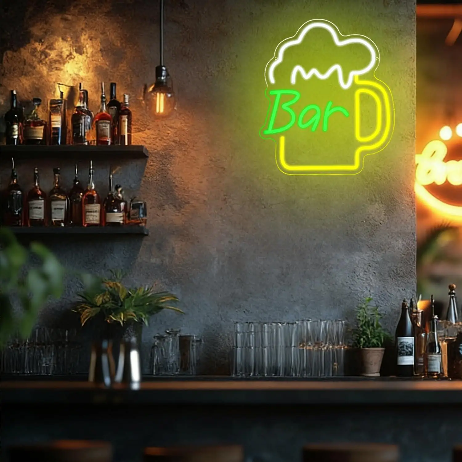 Letrero de Neón con Diseño de  - Home Bar And Kitchen reseña y precio